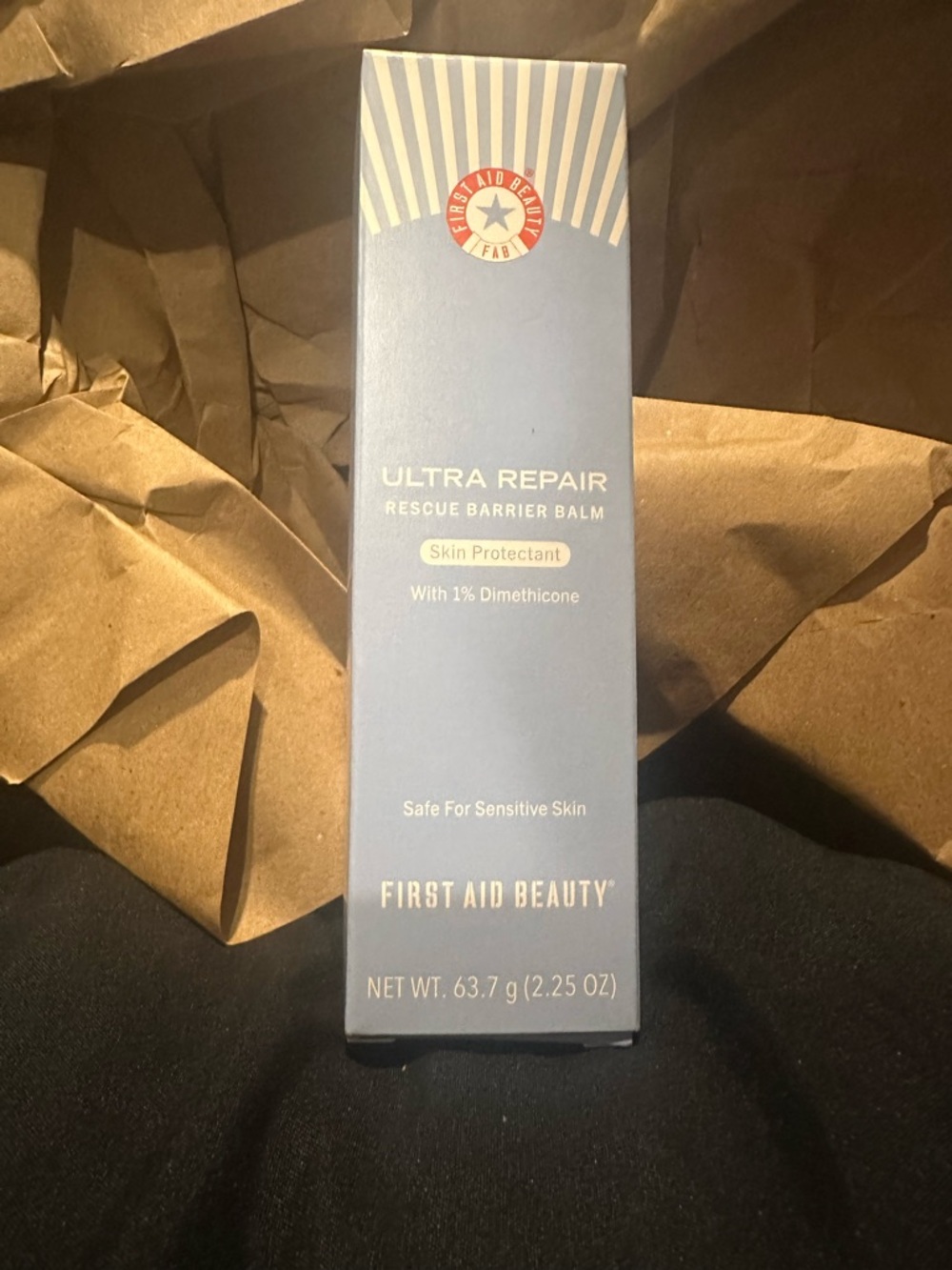 First Aid Beauty Ultra Repair Rescue Barrier Balm - Blue Packaging